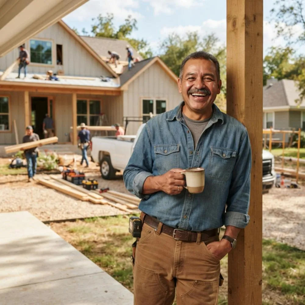 happy contractor
