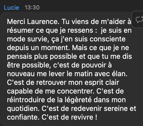 Témoignage de Lucie