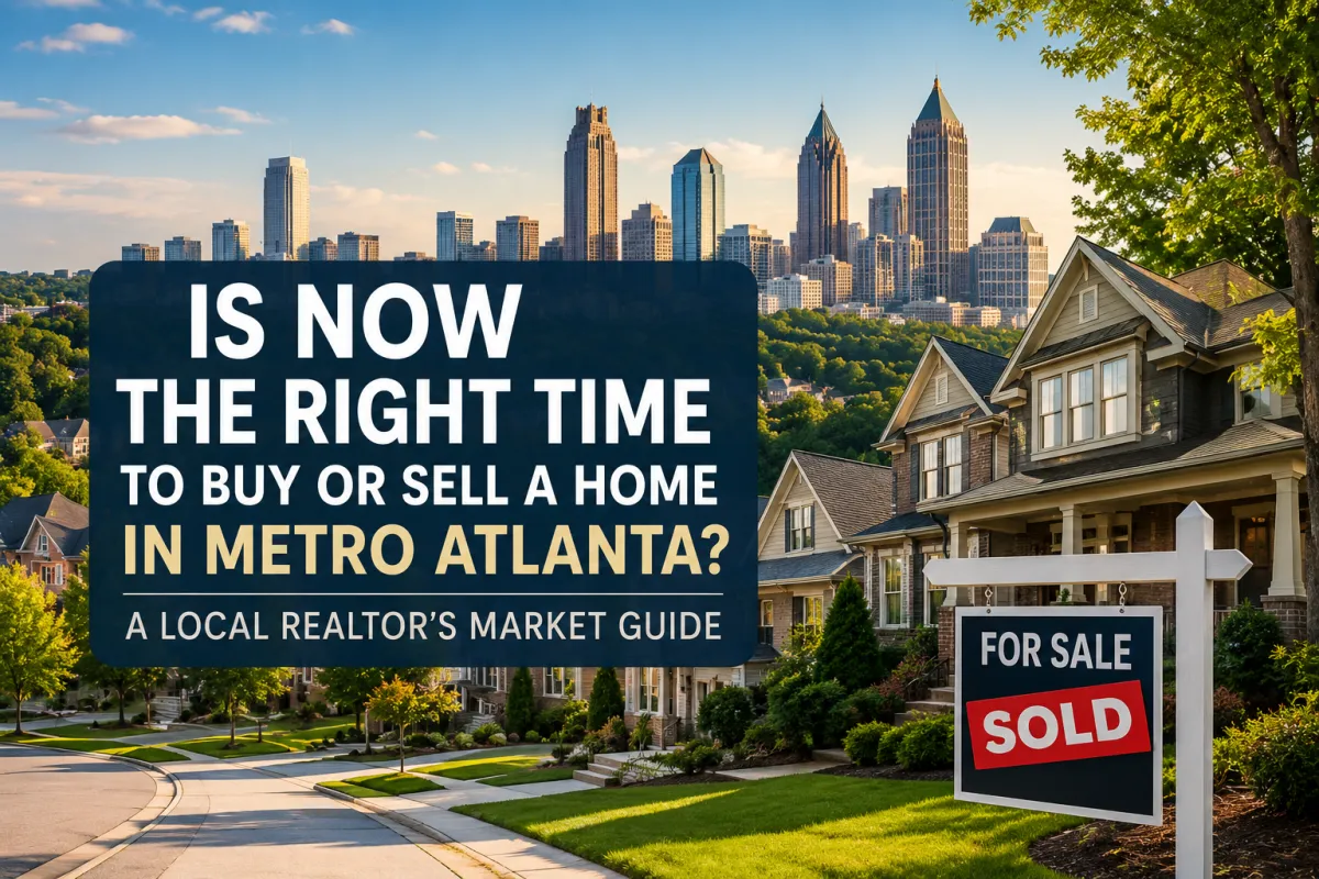 Metro Atlanta Realtor helping buyers and sellers understand current housing market trends in Canton, Woodstock, Roswell, Alpharetta, and Milton
