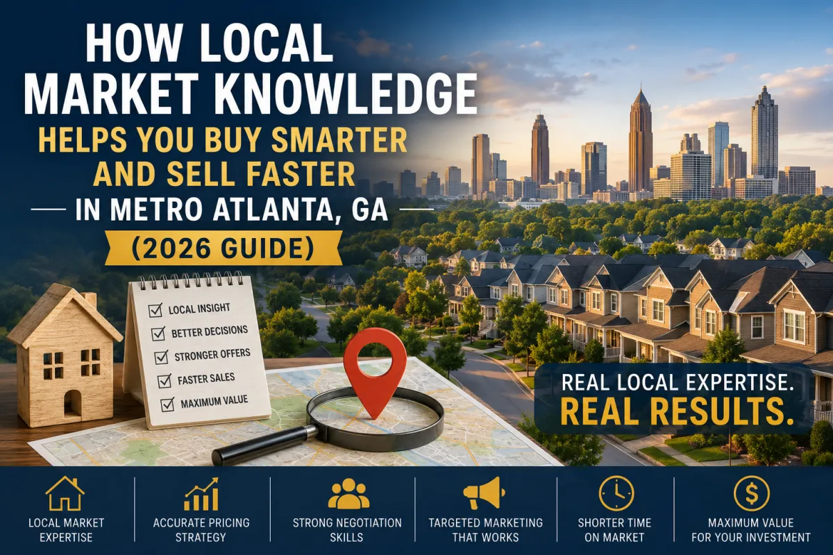 Trusted Real Estate Agent in Metro Atlanta, GA helping buyers and sellers make smarter real estate decisions in Canton, Woodstock, Ball Ground, Roswell, Alpharetta, and Milton.