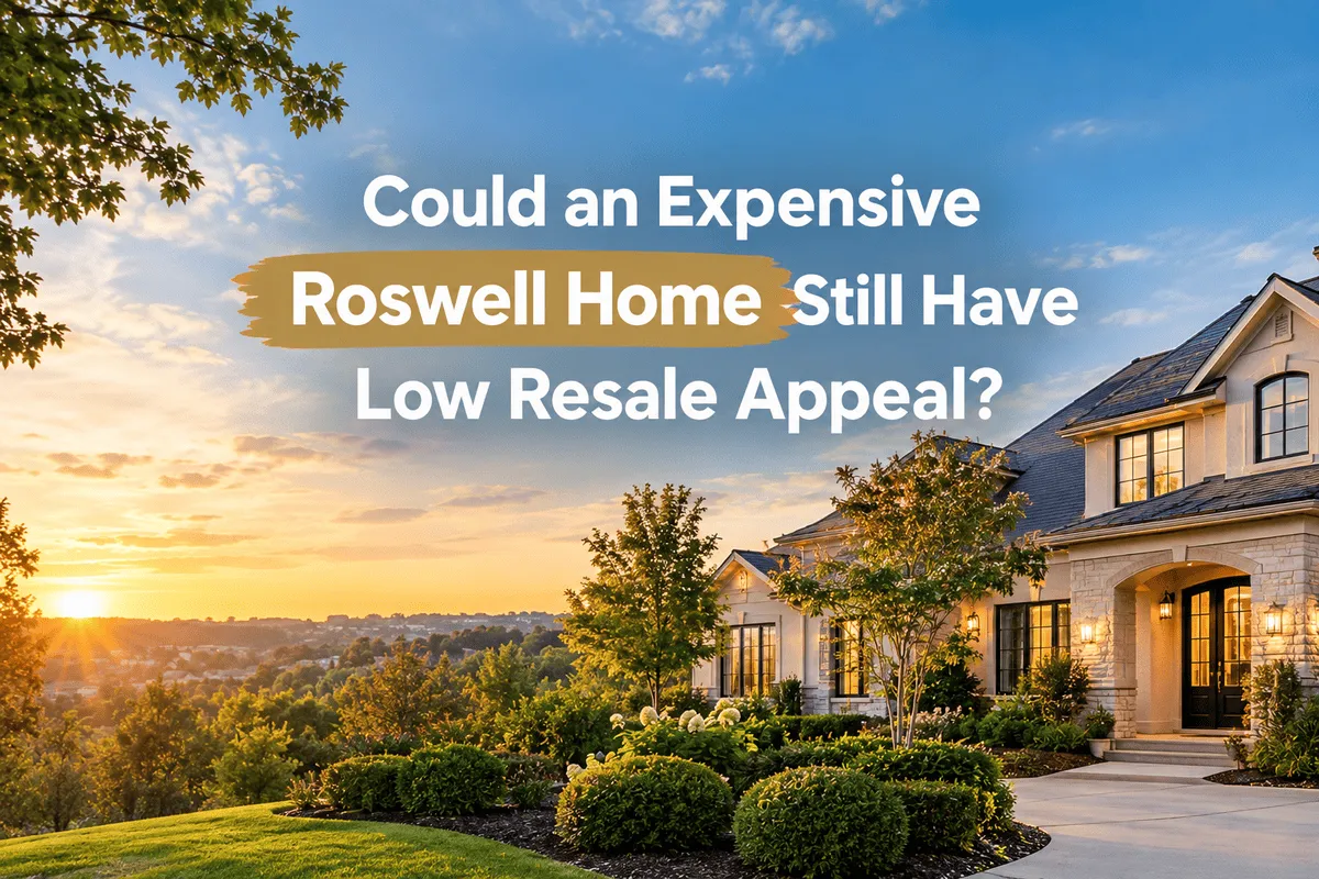 Expensive residential home in Roswell, Georgia
