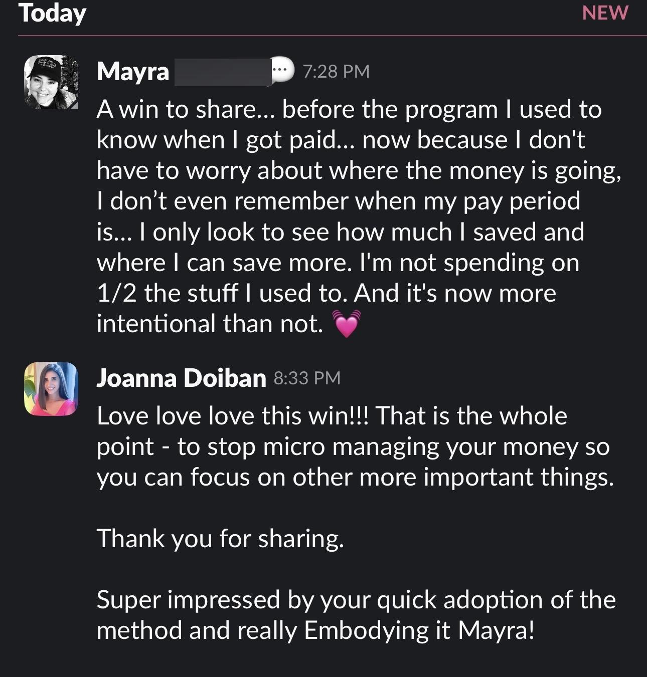 Client win: saved money