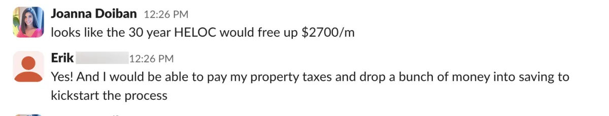 Client win: saved money