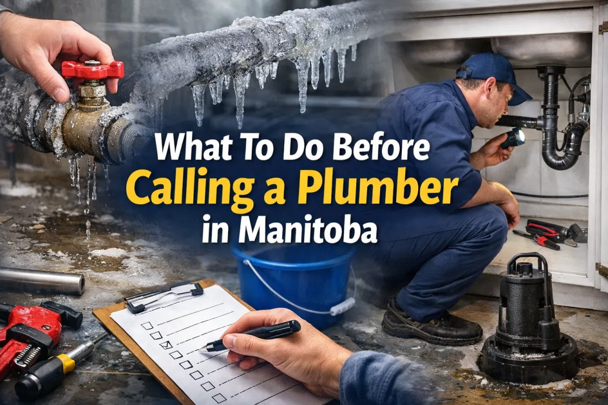 What To Do Before Calling a Plumber in Manitoba | Trav's Plumbing & HVAC Ltd.