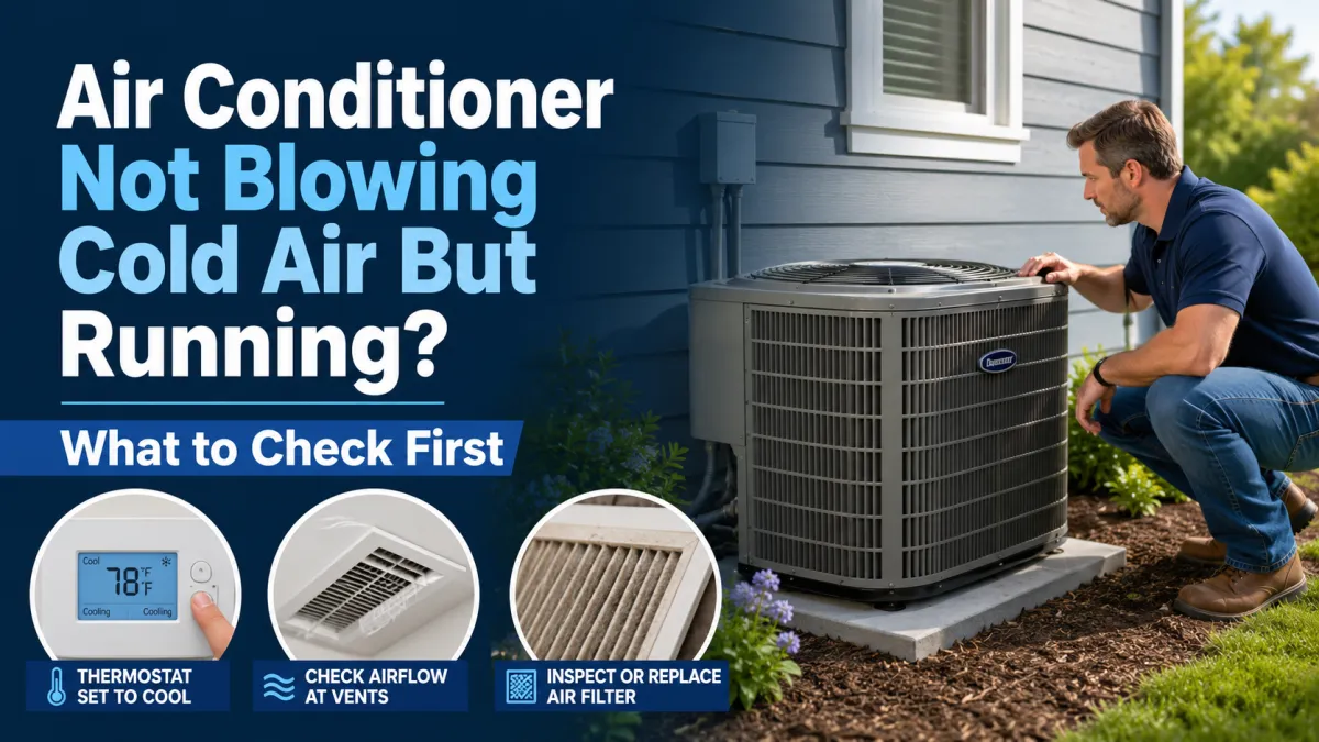 Air Conditioner Not Blowing Cold Air But Running?