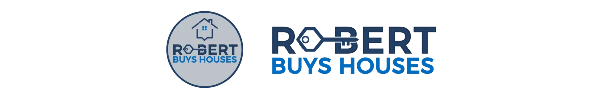 Brand banner for Robert Buys Houses promoting local cash home buying service.