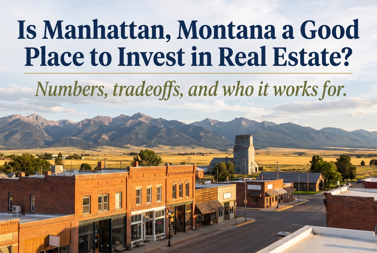 Is Manhattan, Montana a Good Place to Invest in Real Estate?