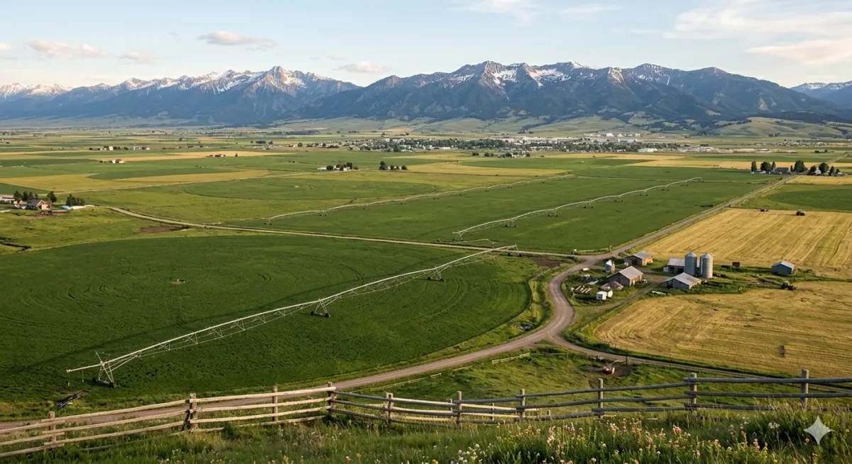 Mountain Valley Representing Churchill and Amsterdam Area in Southwestern Montana