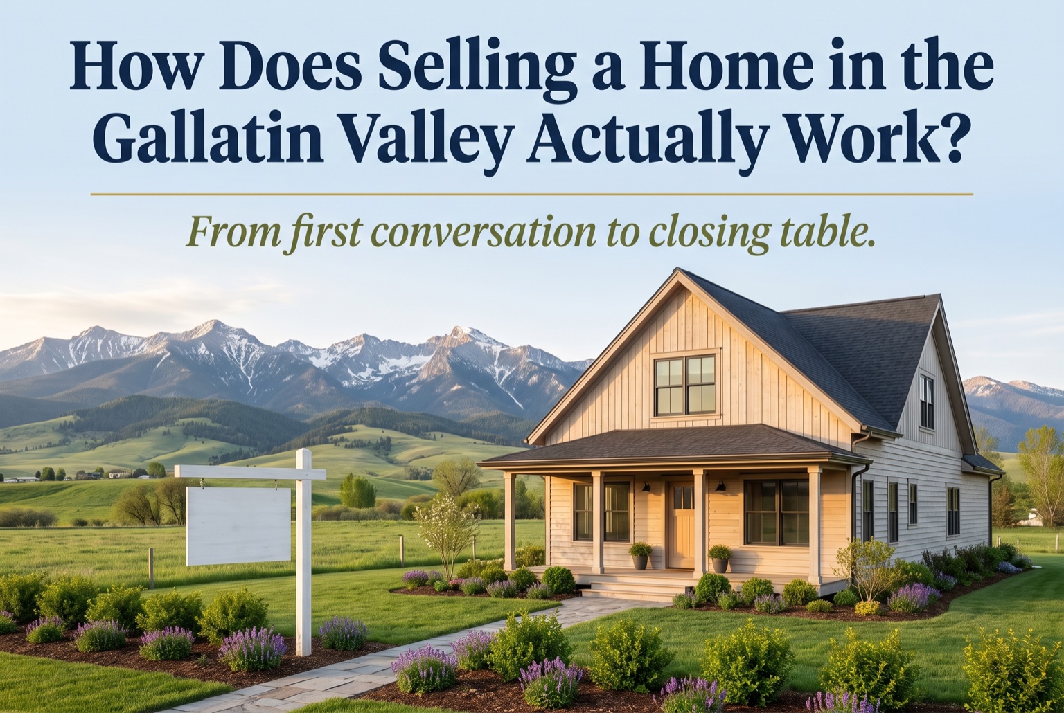 How Does Selling a Home in the Gallatin Valley Actually Work?