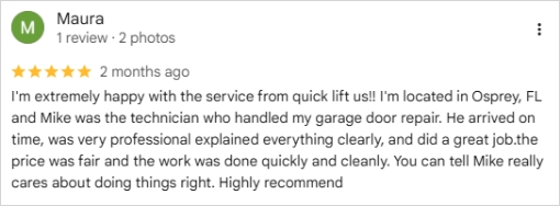 broken garage door spring