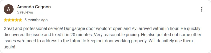 garage door sales near me