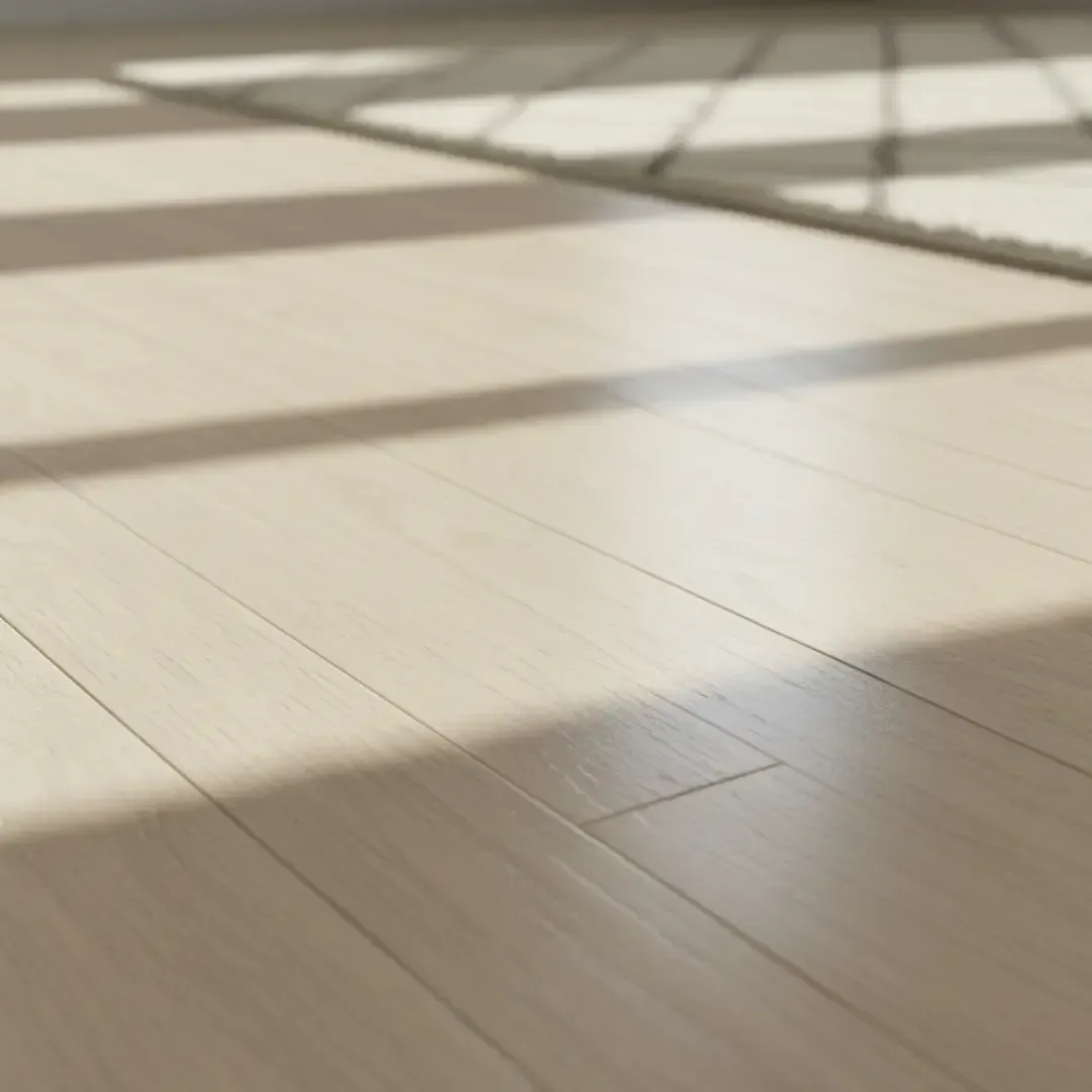 Wide vinyl plank flooring installation showing natural wood texture in Vancouver area home