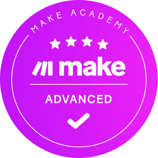 Make.com Certified badge