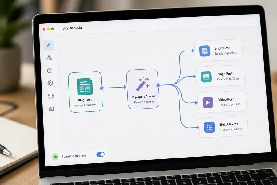 Blog to Social - Automation workflow