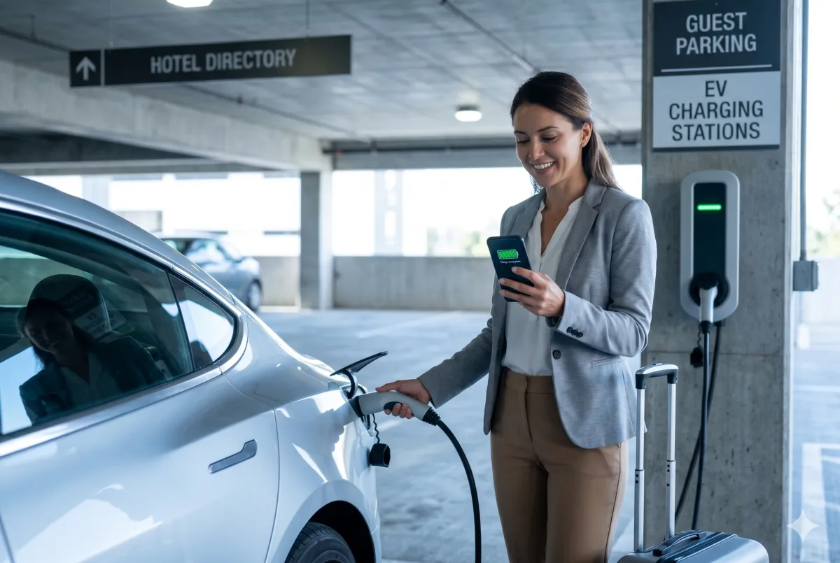 Hospitality EV Charging: Turning a Premium Amenity into Profit