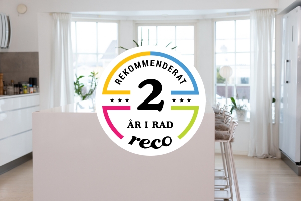 Rekommenderade av Reco, två år i rad