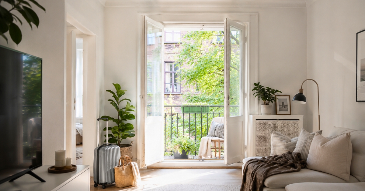 Åk på semester med ett rent hem och kom hem till en mjukare landning