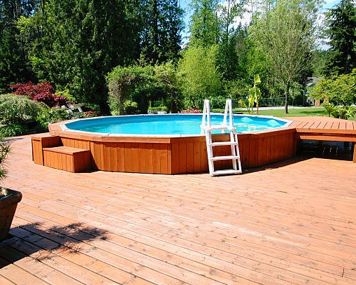 One of Al's wooden above ground pools
