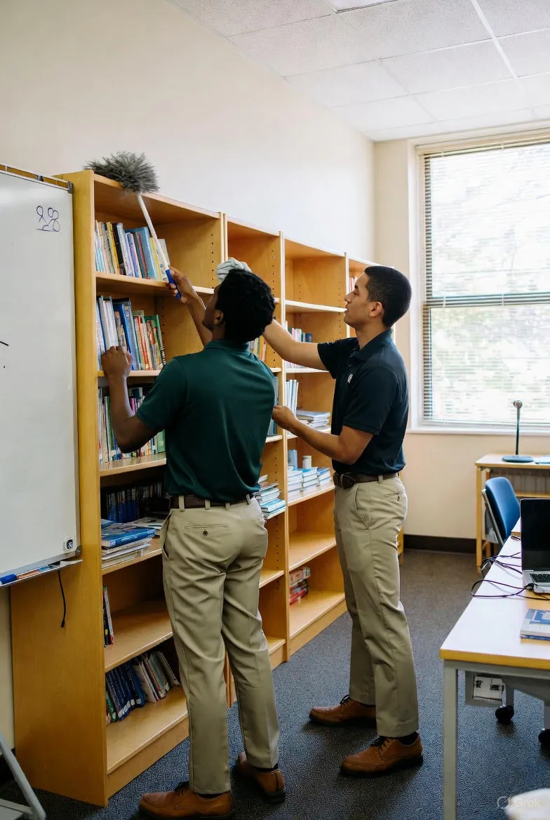 white concrete counter stand