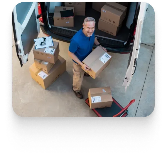 man carrying a package | Express Courier Services