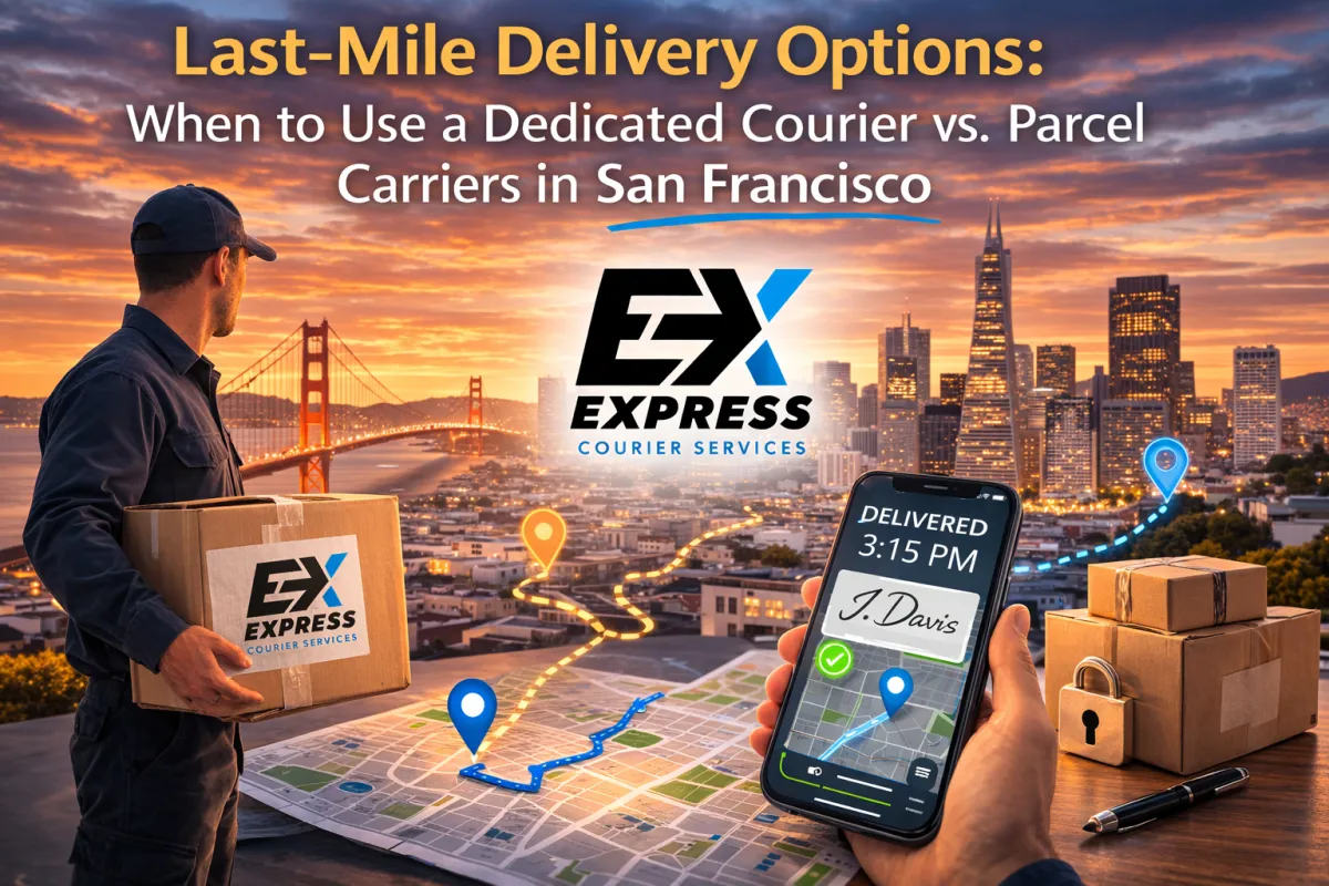 Last-Mile Delivery Options: When to Use a Dedicated Courier vs. Parcel Carriers in San Francisco
