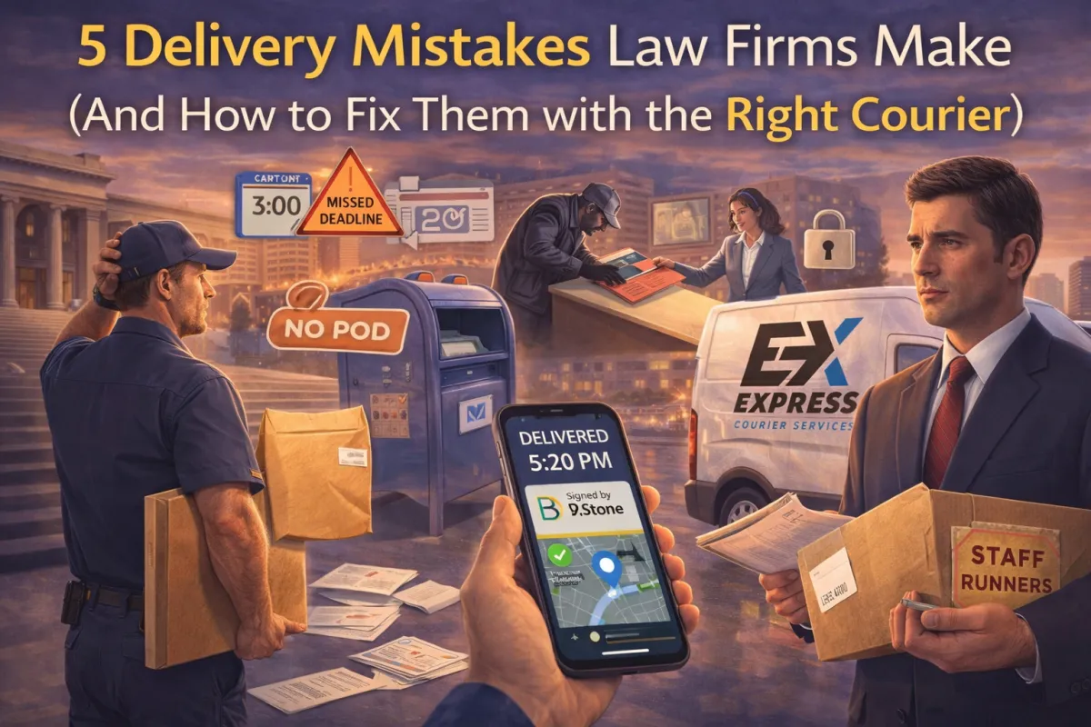 5 Delivery Mistakes Law Firms Make (And How to Fix Them with the Right Courier)