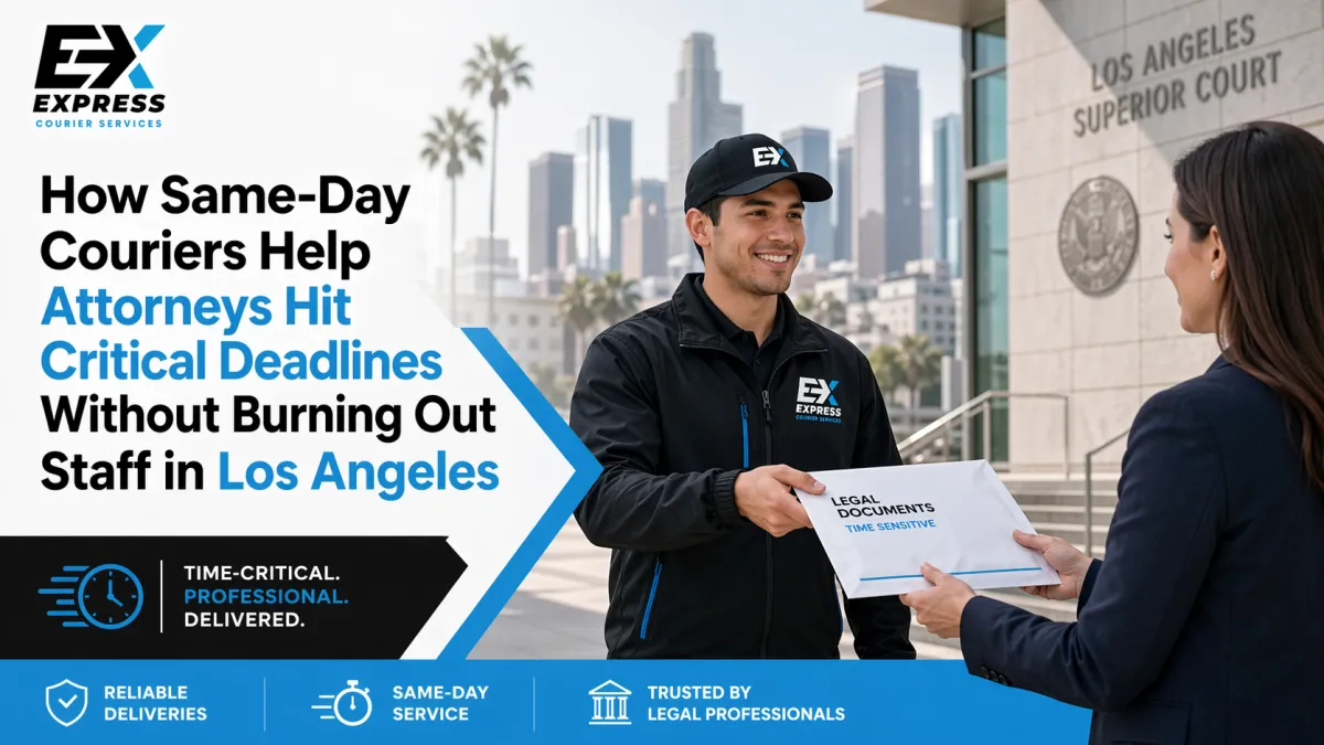 How Same-Day Couriers Help Attorneys Hit Critical Deadlines Without Burning Out Staff in Los Angeles