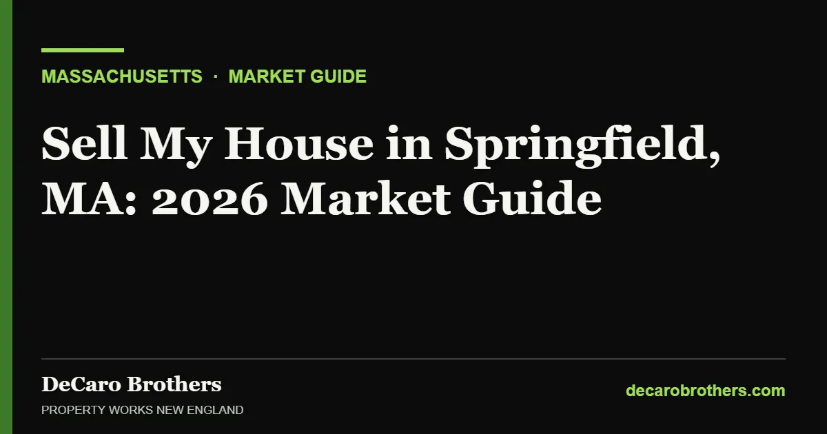 Sell My House in Springfield, MA: 2026 Market Guide - DeCaro Brothers, Property Works New England