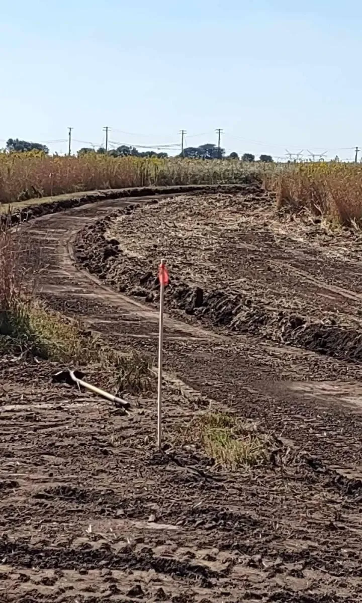 Excavation for Walking Prairie Path in Illinois