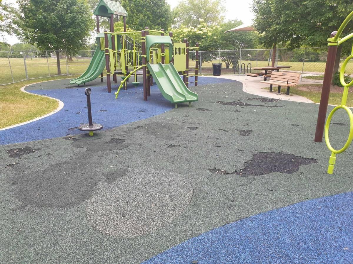 Playground Turf Removal