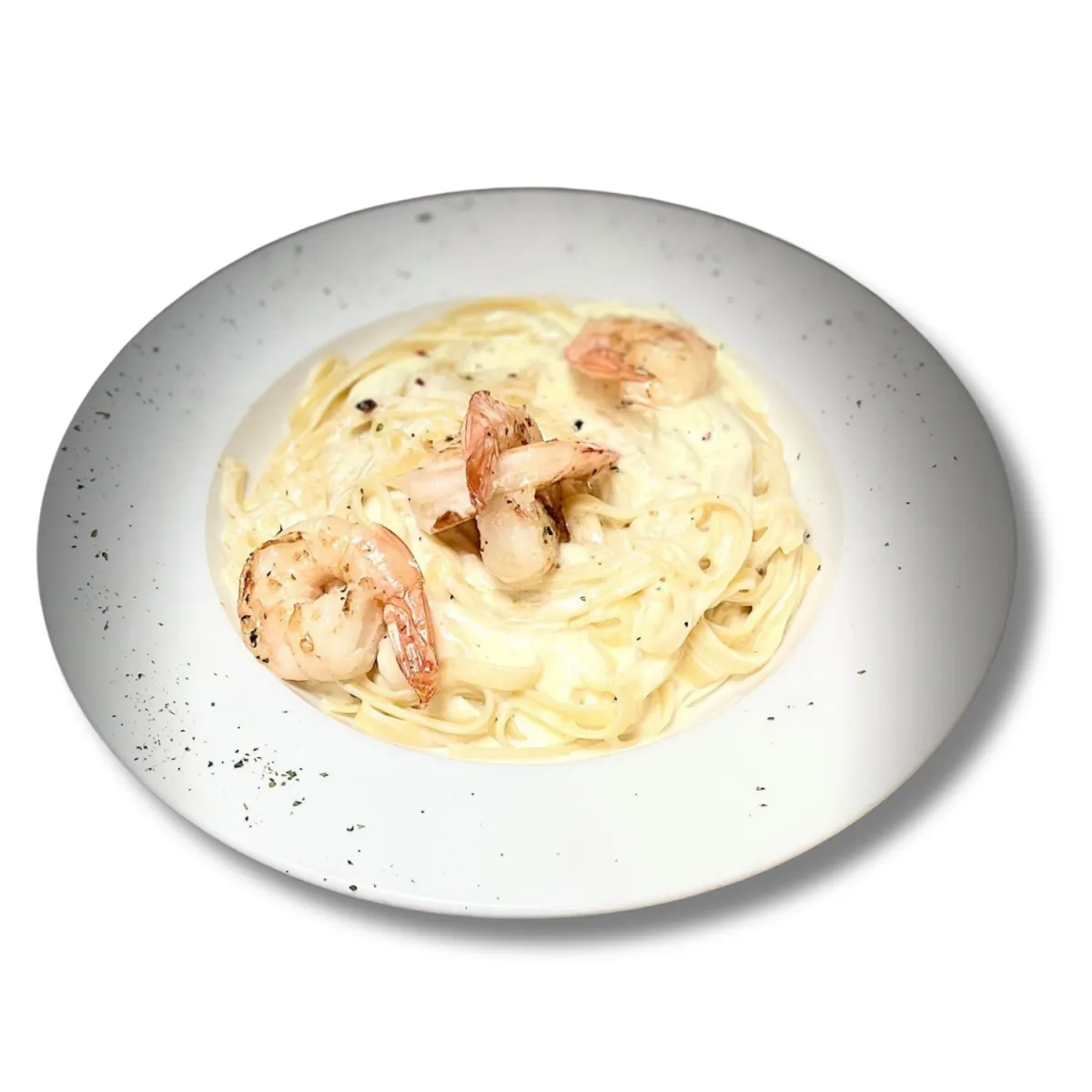 <img src="shrimp-fettuccini.jpg" alt="Shrimp Fettuccini Alfredo $24 with fresh pasta at Marina's Pizza Lakewood Ranch">