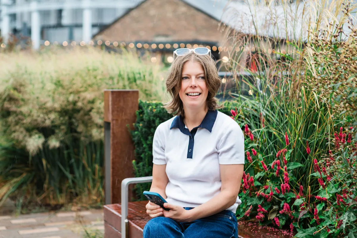 Clare Nash speaking at trailblazing construction event
