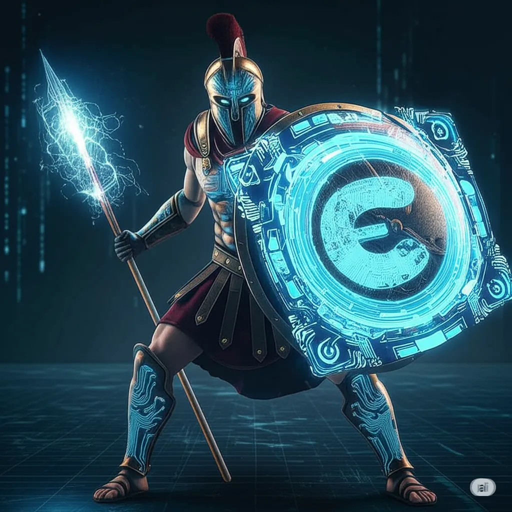 A technologically advanced Spartan warrior