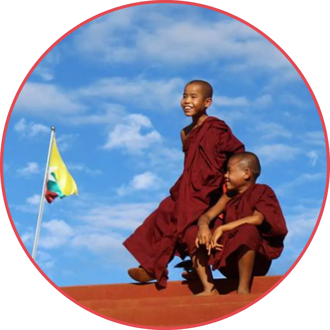 Children living in conflict zones sharing moments.