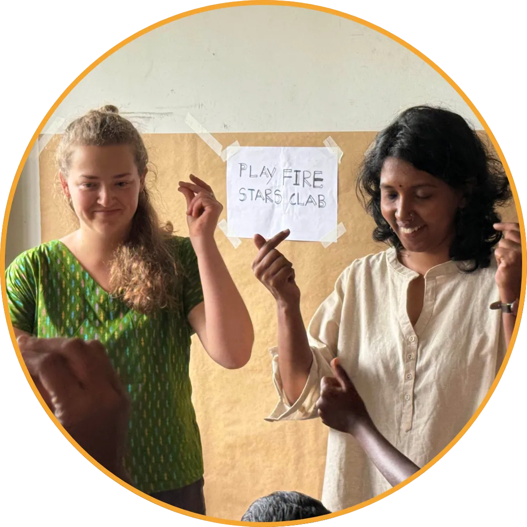 Children living in conflict zones sharing moments.