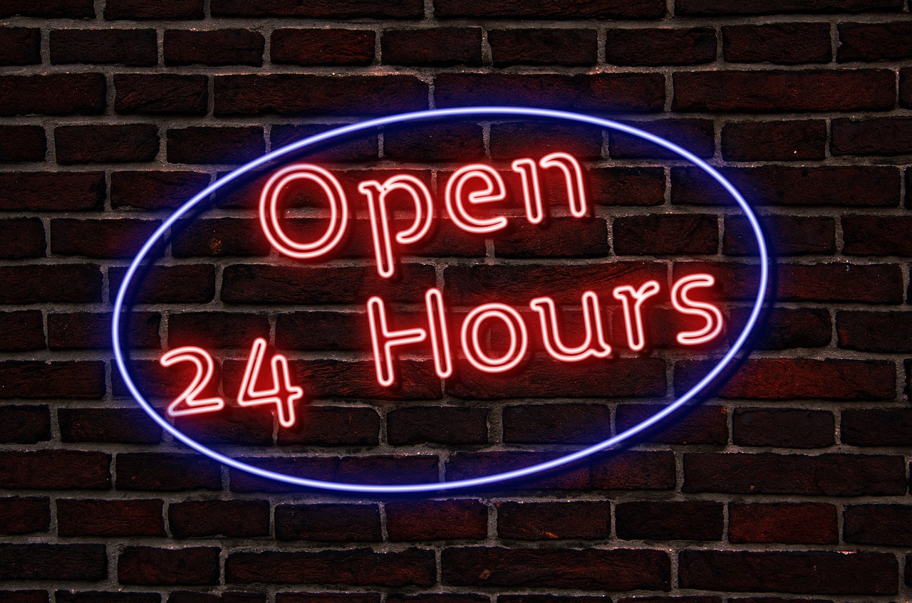 Open 24 hours