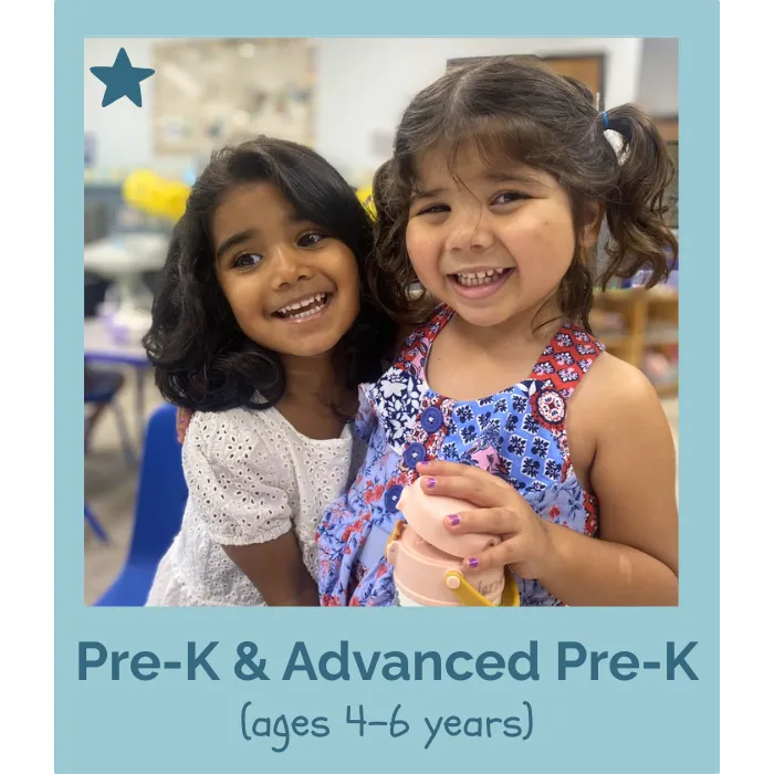 happy pre-kindergarten children making friends at daycare