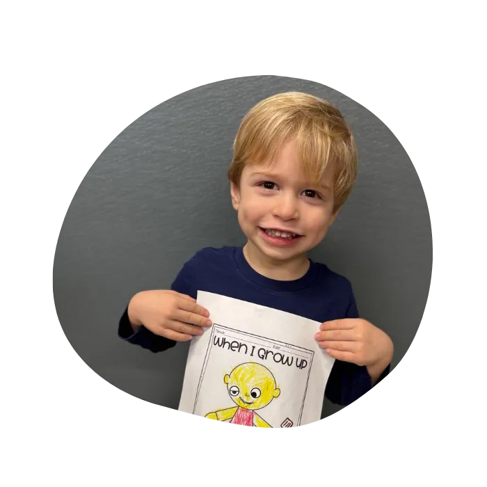 child learning in at daycare