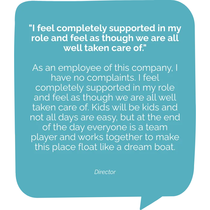 teacher testimonial for childcare