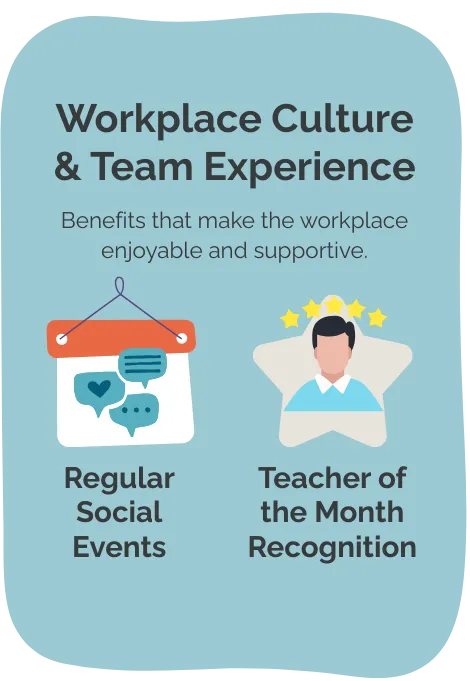 workplace culture and team experience benefits
