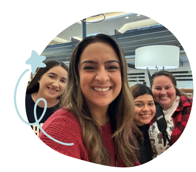 happy childcare staff