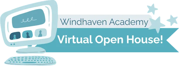 graphic of virtual open house