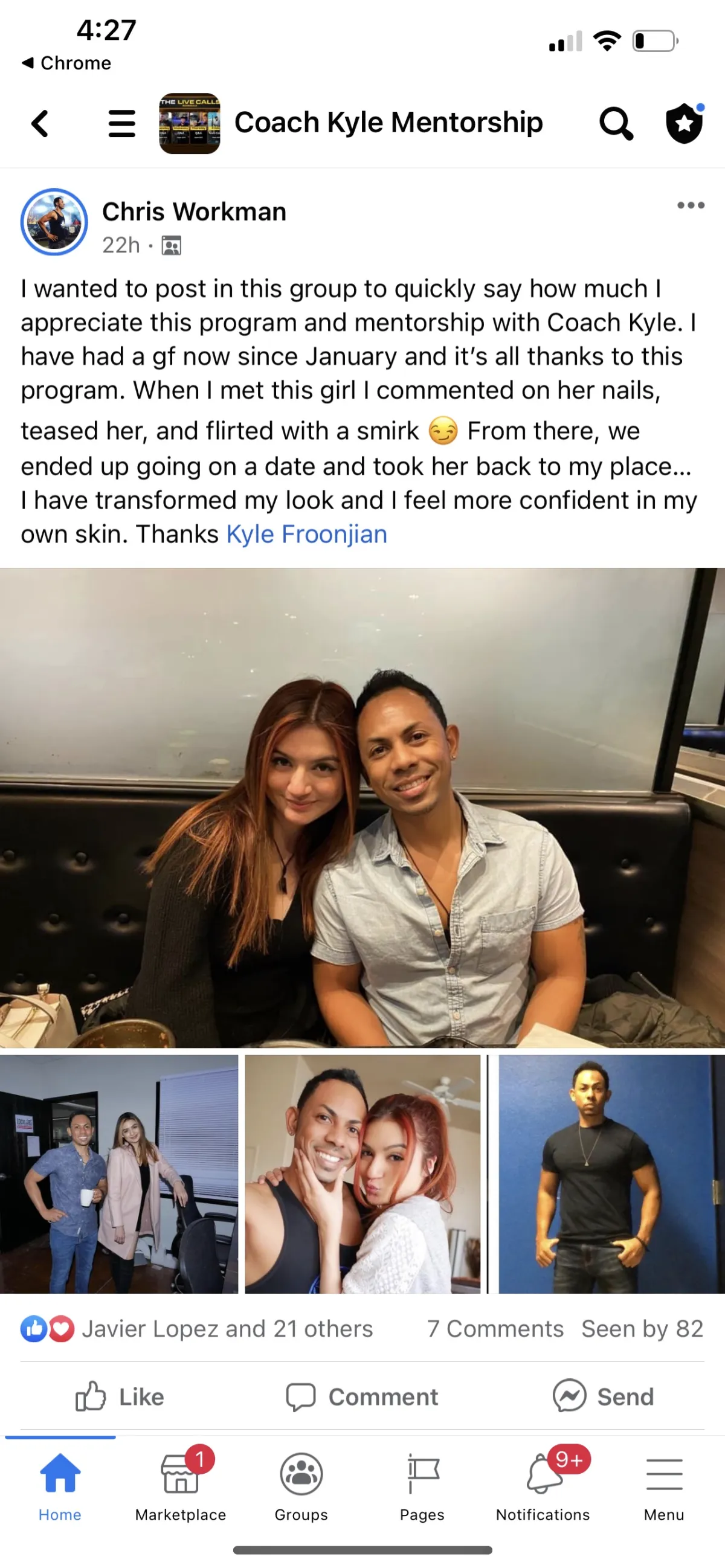 Client result message