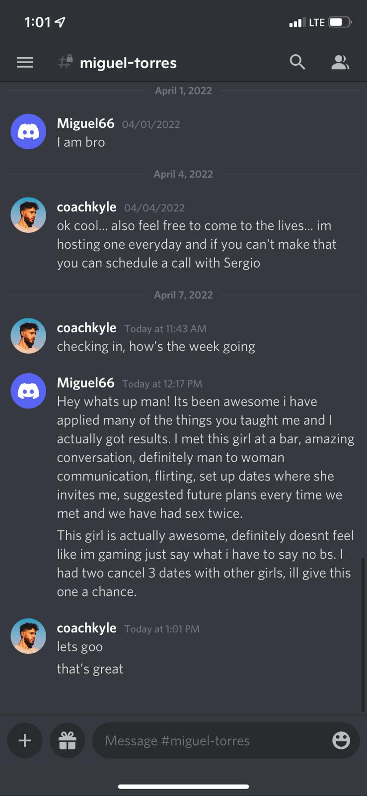 Client result message