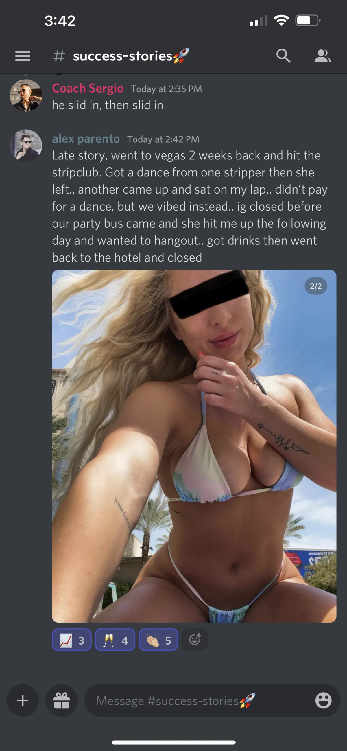Client result message