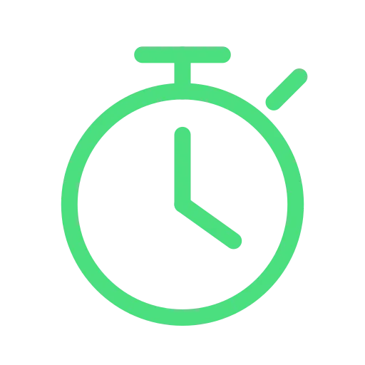 Pink and light blue circle with an arrow pointing right in the middle.