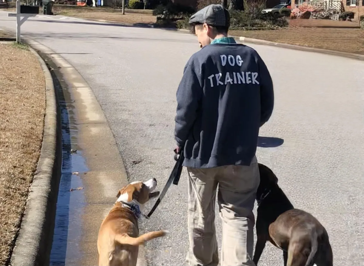 dre the pupology doc walking with dogs