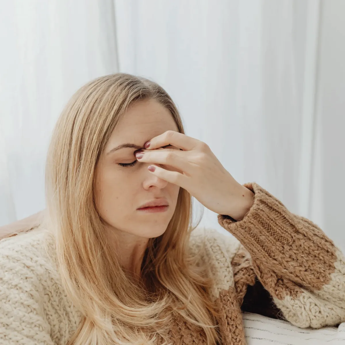 Woman suffering from adrenal fatigue