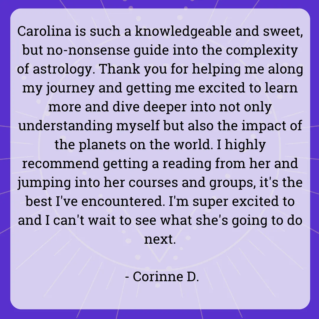 Quest Mystic astrology consult testimonial