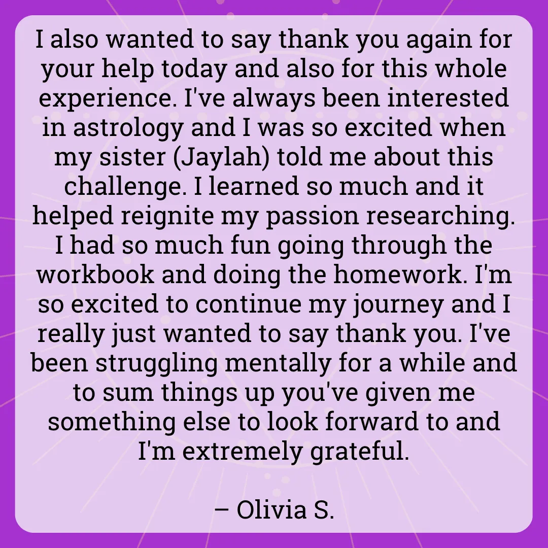Quest Mystic moon challenge testimonial